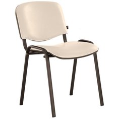 Стул Brabix Iso (CF-005), металл/искусственная кожа, цвет: бежевый/черный