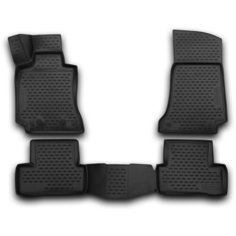 Коврики 3D в салон MERCEDES-BENZ С-Class W205, 2014->, седан, 4 шт. (полиуретан) Element
