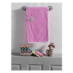 Плед флисовый "Cute Bear", 100% полиэстер, размер 80*120 см (pink) Kidboo