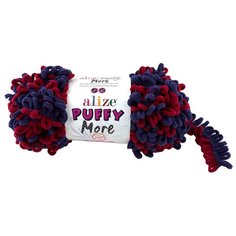 Пряжа для вязания Ализе Puffy More (100% микрополиэстер) 2х150г/11,5м цв.6268 ALIZE PUFFY. MORE.6268