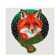 Мозаика на подрамнике 20*20 см Белоснежка 571- ST- S Дядушка лис