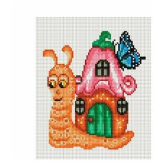 Мозаика на подрамнике 20*25 см Белоснежка 572- ST- S Улитка