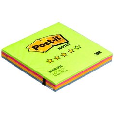 Блок-кубик Post-it 76*76 мм, Весенняя радуга,100 листов (7100020247)