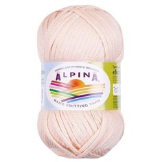 Набор пряжи Alpina Nori, 56% акрил, 44% хлопок, 10*50 г, 100 м+-5 м, №04, светло-абрикосовый