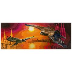 Кристальная мозаика (алмазная вышивка) "фрея" ALVR-50 009 "Парящие в небе" 27.4 х 71.3 см