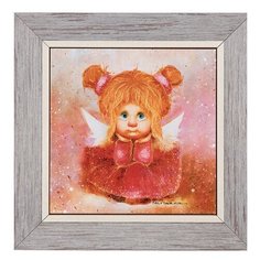 Панно керамическое Мечтательный ангел 15х15 ANG-773 113-503801 Artangels
