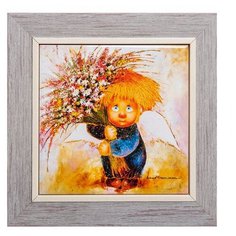 Панно керамическое Подарю тебе счастье 15х15 ANG-777 113-503805 Artangels