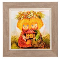 Панно керамическое Ангелы хранители дома 15х15 ANG-407 113-502121 Artangels