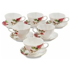 Чайный набор на 6 перс. Золотая Роза Рафаэлло JS-15 113-451586 Pavone