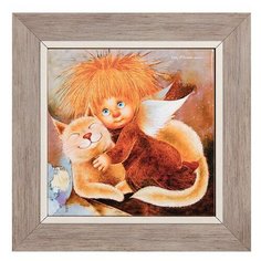Панно керамическое Ангел тепла и уюта 15х15 ANG-1173 113-504871 Artangels