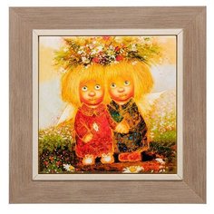 Панно керамическое Ангелы исполняющие мечты 15х15 ANG-414 113-502128 Artangels