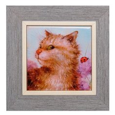 Панно керамическое Неожиданная встреча 10х10 ANG-922 113-504184 Artangels