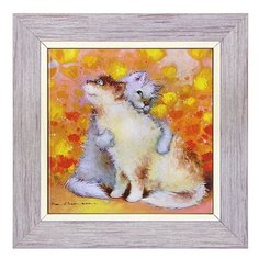 Панно керамическое Зайчики 15х15 ANG-956 113-504218 Artangels