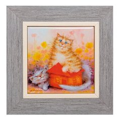 Панно керамическое В домике 10х10 ANG-926 113-504188 Artangels