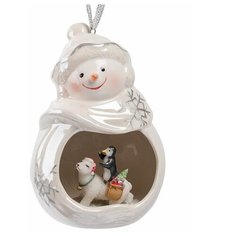 Фигурка подвесная Веселый снеговик CMS-39/12 113-104790 Pavone