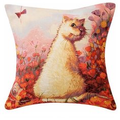 Подушка гобеленовая Игривый 45х45 ANG-823/1 113-503884 Artangels