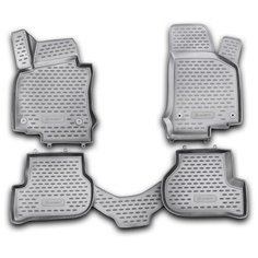 Коврики 3D в салон VW Golf VI 04/2009->, 4 шт. (полиуретан) Element
