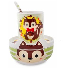 Набор посуды Бельчонок Стюарт (Stuart The Squirrel/TOPCHOICE) TC-18 113-451708