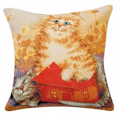 Подушка гобеленовая В домике 45х45 ANG-698/1 113-503666 Artangels