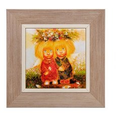 Панно керамическое Ангелы исполняющие мечты 10х10 ANG-385 113-502071 Artangels