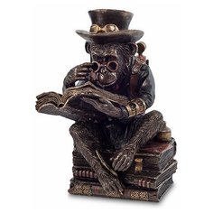 Статуэтка в стиле Стимпанк Обезьяна с книгой WS-193 113-904108 Veronese