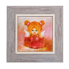 Панно керамическое Мечтательный ангел 10х10 ANG-743 113-503771 Artangels