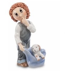 Фигурка Мальчик с собачкой CMS-28/ 1 113-101376 Pavone