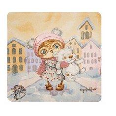 Наволочка гобеленовая Снежный город 30х30 SZ-551 113-504609 Sunpreeze