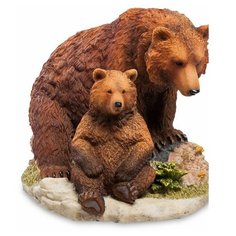 Статуэтка Бурый медведь с детенышем WS-776 113-903522 Veronese
