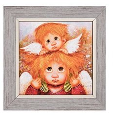 Панно керамическое Ангелы семейной любви 15х15 ANG-772 113-503800 Artangels