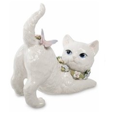 Музыкальная фигурка Котенок с бабочкой CMS-15/37 113-103367 Pavone