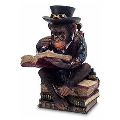 Статуэтка в стиле Стимпанк Обезьяна с книгой WS-194 113-904109 Veronese