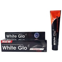 White Glo W8119 Зубная паста отбеливающая с углём 100 гр