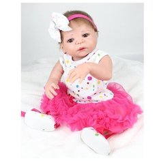 Reborn Kaydora Виниловая кукла Реборн (Reborn Dolls) - Девочка в пышной юбке (56 см)