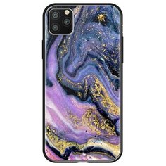 Чехол Deppa Glass Case для Apple iPhone 11 Pro, фиолетовый агат