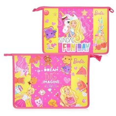 Папка для тетрадей "Барби" А4, пластик, на молнии Centrum