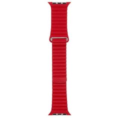 Аксессуар Ремешок Evolution для APPLE Watch 42/44mm Leather Loop AW44- LL01 Imperial Red 36782