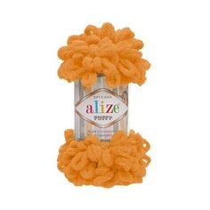 Пряжа Alize Puffy 100г 9м (100% микрополиэстер) (336 оранжевый) 5 шт