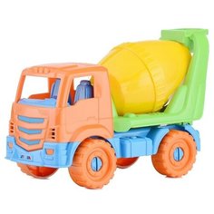 Машинка Бетоновоз "Илья" Оранжевый 22 см Рыжий кот