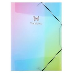 Папка на резинках GLITTER RAINBOW, А4, 0,40мм, цвета ассорти Centrum