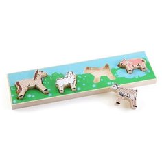 Доска - Вкладыш Домашние Животные лужок Томик