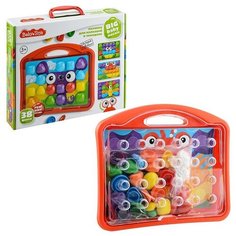 Мозаика для малышей в чемодане " Собачка " d4.5/38 эл Baby Toys Десятое королевство