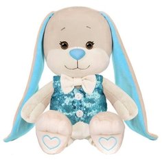 Мягкая игрушка Jack&Lin Зайчик в голубой жилетке и белых брюках, 25 см