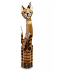 Статуэтка Кошка 60 см (албезия, о. Бали) 99-027 113-403848 Decor & Gift
