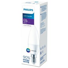 Philips LEDCandle 6-60W E14 840 B35 FR (24/5400)