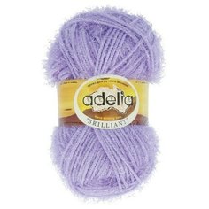 Пряжа Adelia Brilliant, 100% полиэстер, 10*50 г, 90+-5 м, №14, светло-фиолетовая (""BRILLIANT"")