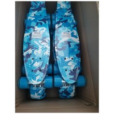 Скейтборд пластиковый с принтом, широкие колеса PU Игротрейд