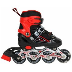 "CITY-RIDE" Роликовые коньки, PU кол, р. (29-33)