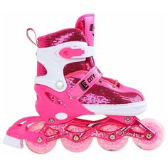 "CITY-RIDE" Роликовые коньки, PU кол, р. (34-38)