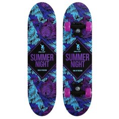 ONLITOP Скейтборд подростковый SUMMER NIGHT 62х16 см, колёса PVC d=50 мм